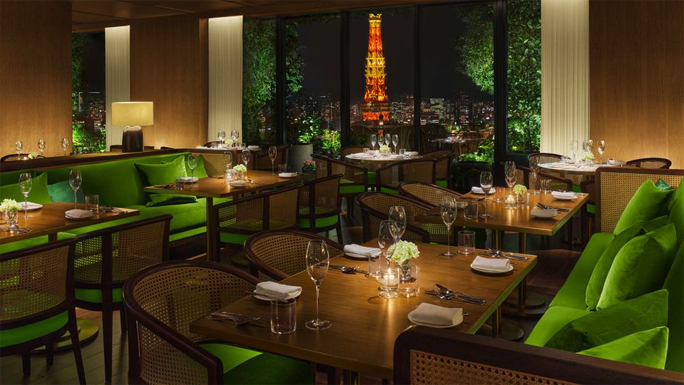 Soak up the view in The Jade Room and Garden Terrace, at The Tokyo EDITION, Toranomon.