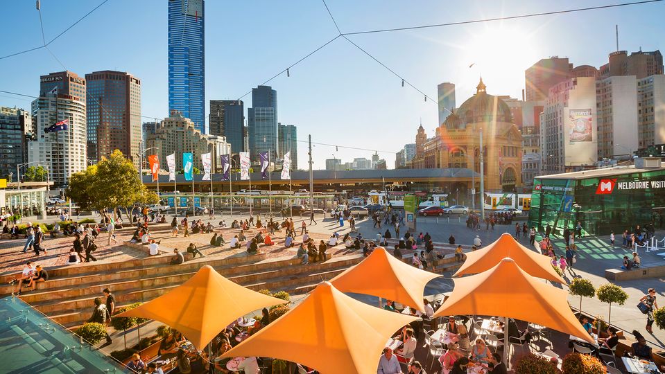 Fed Square, home to the Koorie Heritage Trust and ACMI.. Visit Victoria