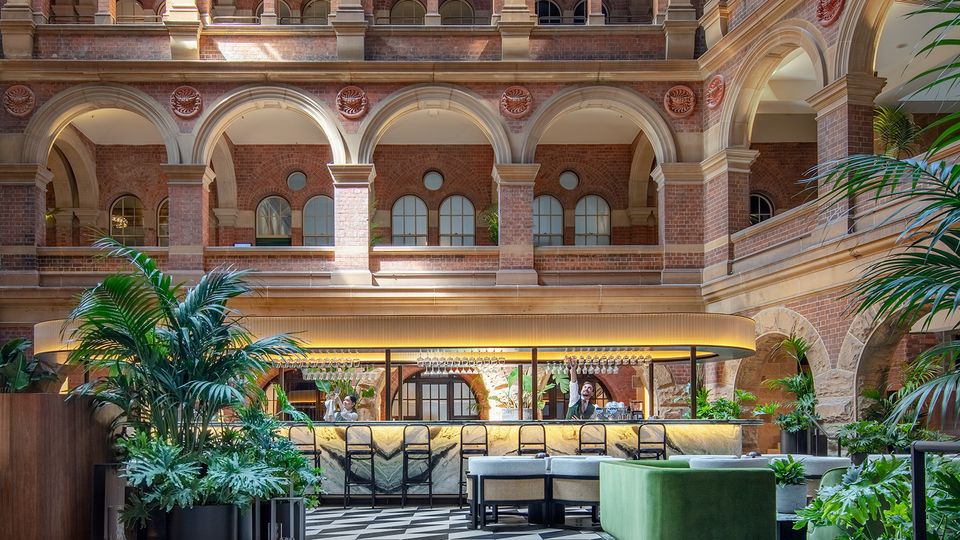 Find a seat at The Treasury's curvaceous bar, or settle into one of the comfortable lounge chairs.