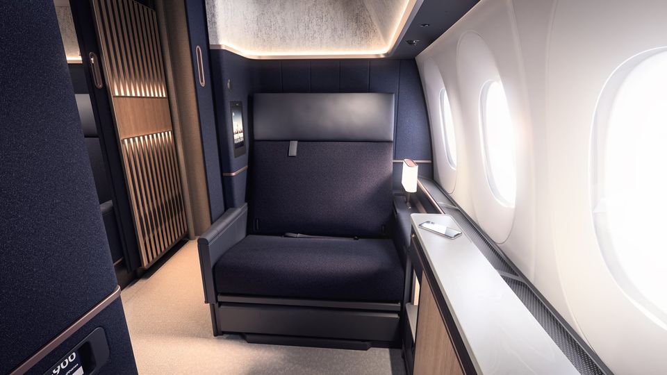 Lufthansa's new A350 Allegris first class.