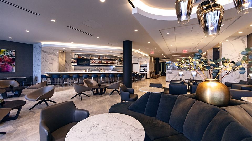United Airlines' Polaris lounges are a business class-only affair.