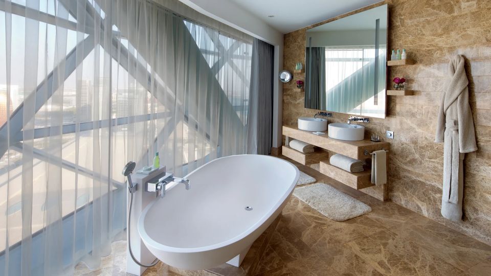 The deep-soaking tubs in each room make for the perfect relaxing haven.