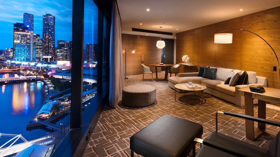 The Yarra Suite boasts ample space and impressive views of its namesake.