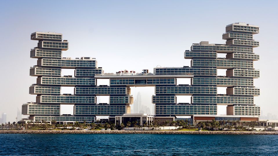 The resort's impressive design was created by New York-based Kohn Pedersen Fox Associates.