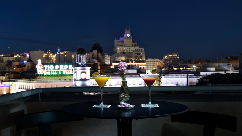 Enjoy cocktails with a view at the hotel's rooftop bar.