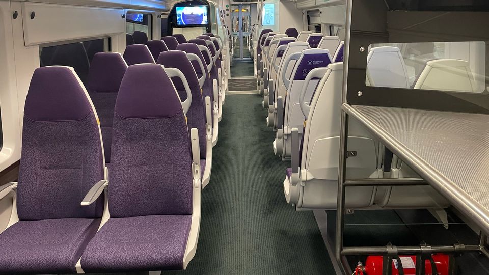 Heathrow Express' standard class.