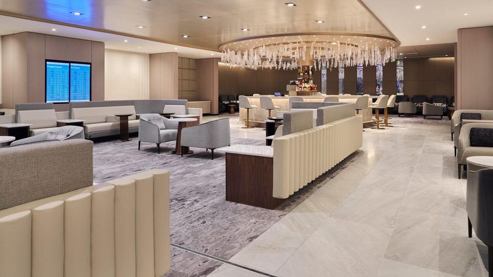 New York JFK T8's new Chelsea first class lounge