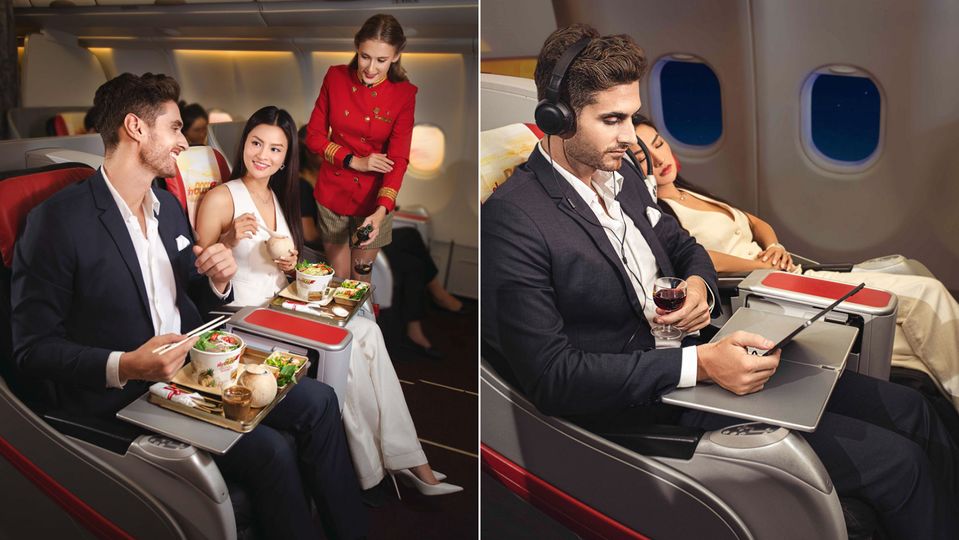 The airline's Skyboss Business class comes with an <a href=