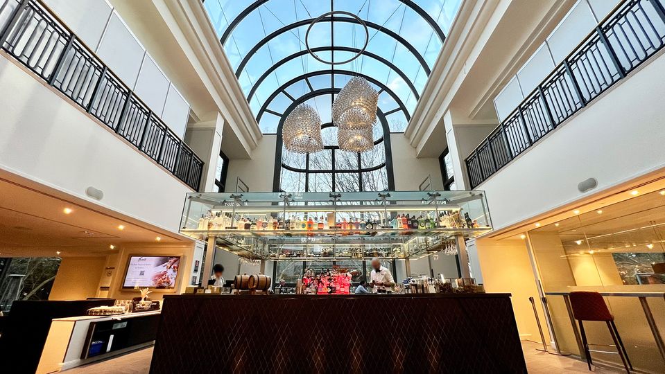 A seat by the window in Conservatory Bar offers the best view.