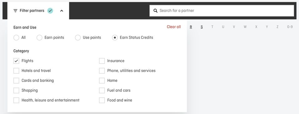 Here's how to see which Qantas partner airlines let you earn status credits.