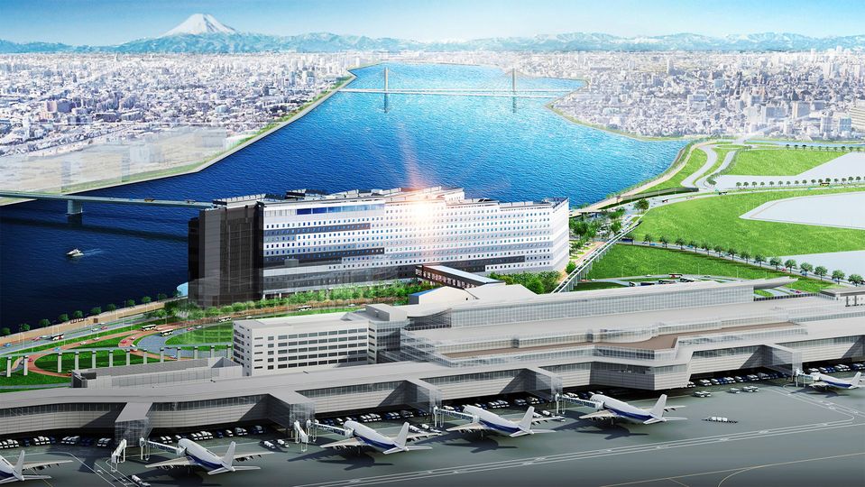 An artist's impression of Haneda Airport Garden, opening January 31.