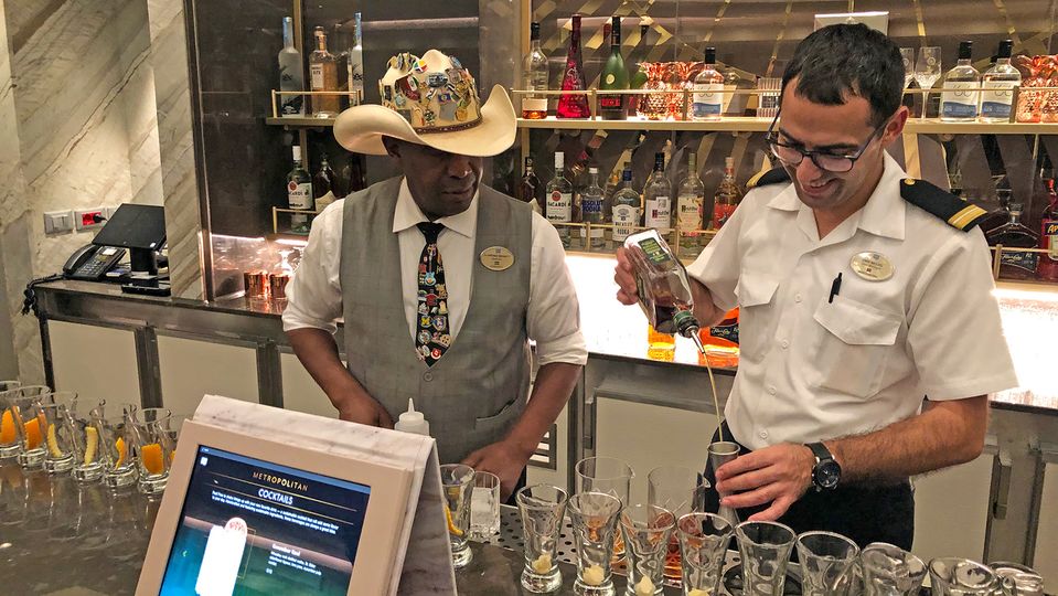 As is often the case with cruises, the friendly crew leave a big impression.