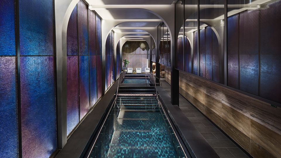 Salt pools within Mandara Spa.