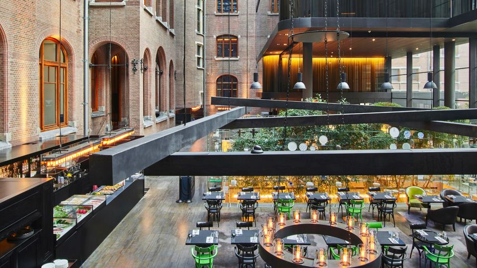 Brasserie restaurant within the Conservatorium Hotel.