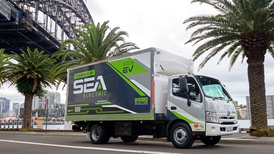 SEA Electric trucks are produced in Dandenong, Melbourne.