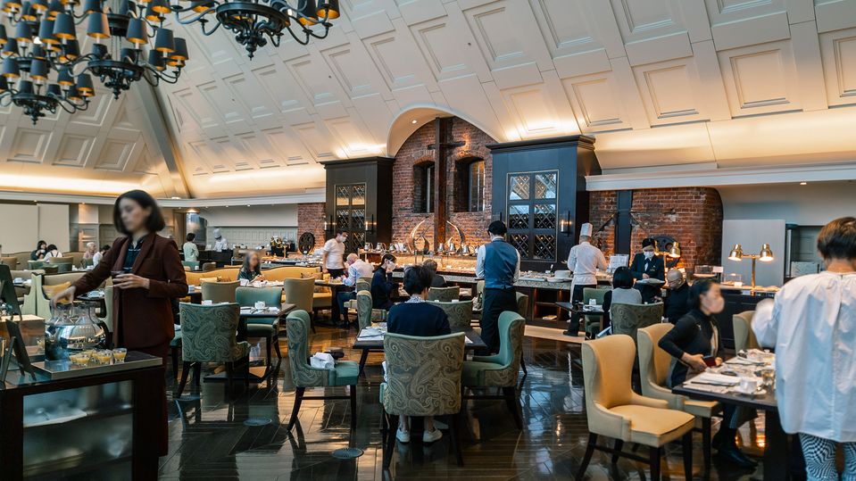 The Atrium is the hotel's guest-only breakfast venue.