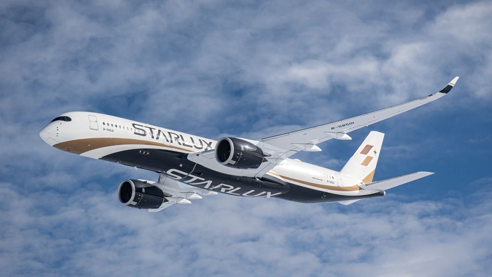 The Starlux Airbus A350.