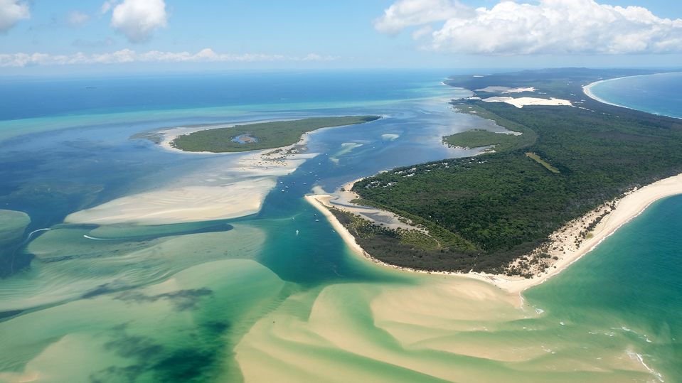 Passengers are also treated to an impressive view of Moreton Island.