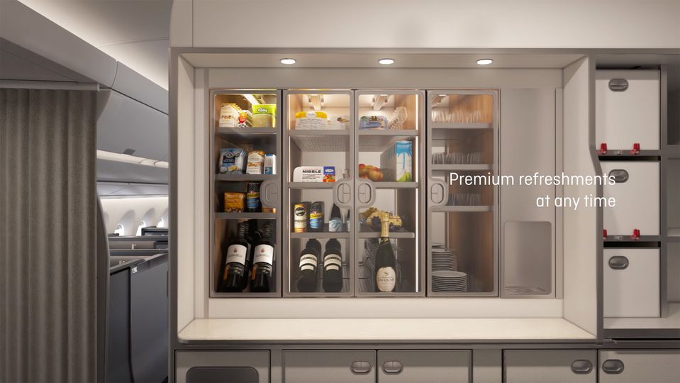 Snack to your heart's content with treats from the self-service fridge.