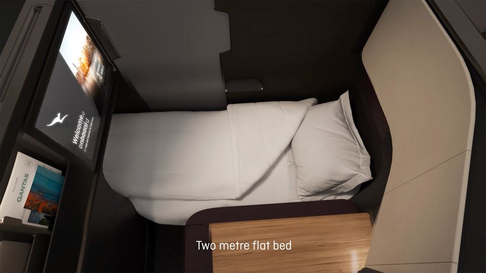 Seats will recline to form a two-metre flat bed.