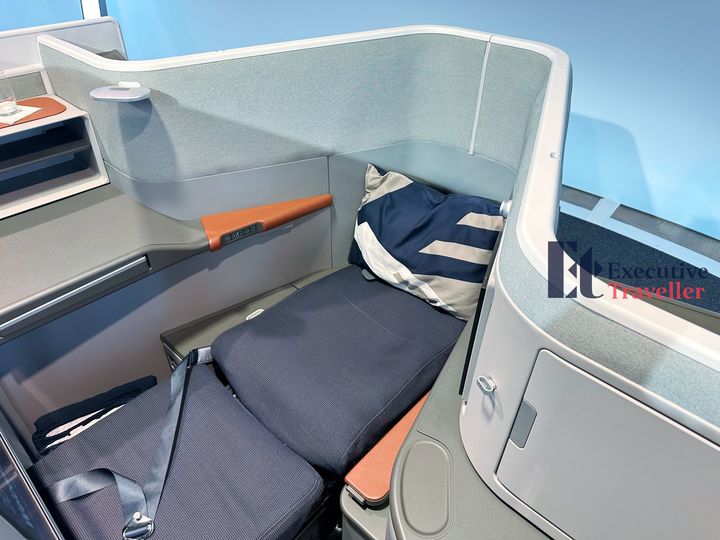 Seats feature a 'shoulder sink-in' for side sleepers.