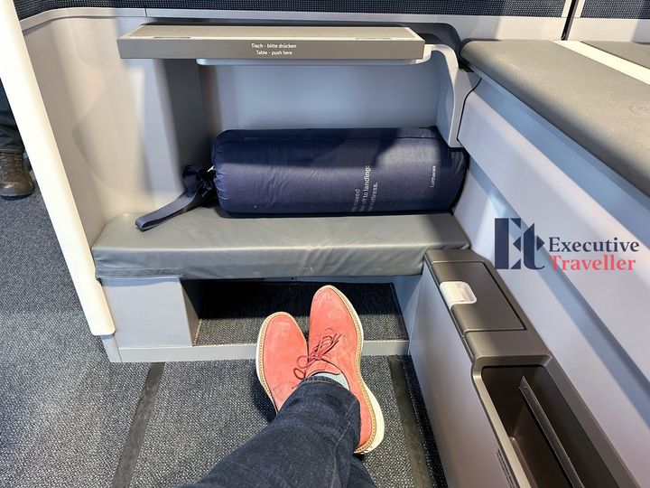 Business Class Double seats have ample leg room.