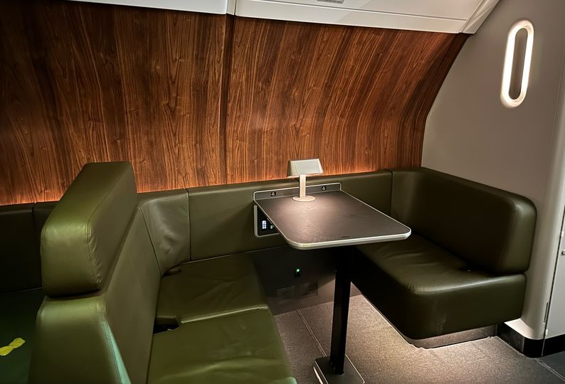 The Qantas A380 lounge offers a change of scenery from your business class seat.