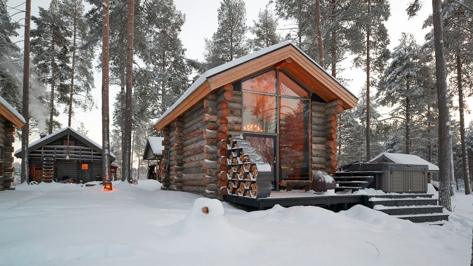 Cabins are rustic yet home to all the creature comforts you might need.. Graeme Richardson