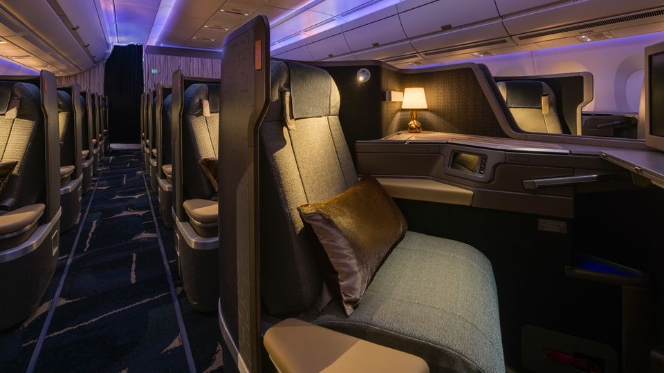 China Airlines' A350 business class.