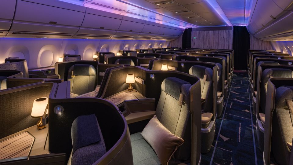 China Airlines' A350 business class.