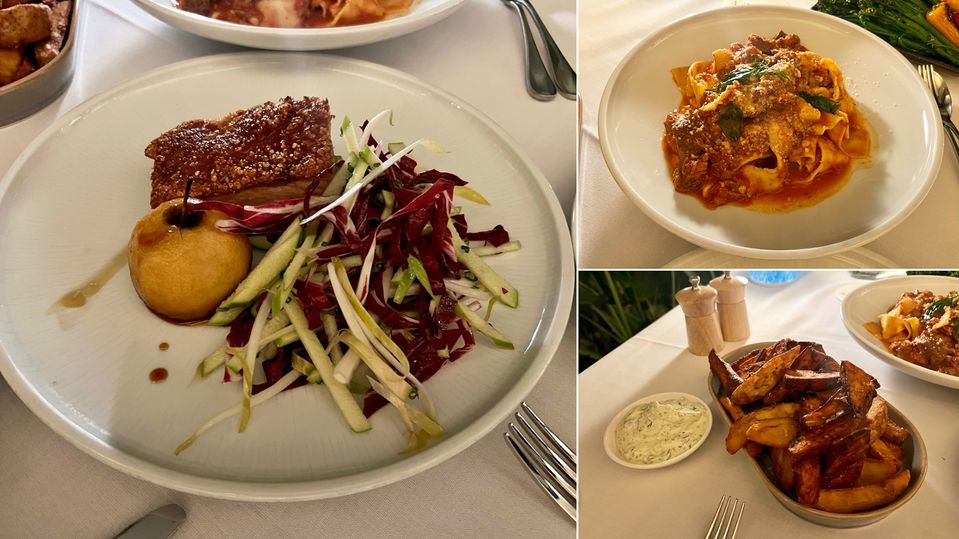 The menu is well-suited to sharing.