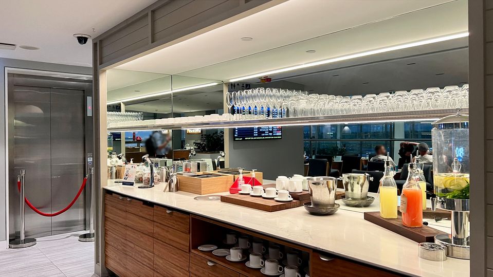 Self-service drinks stations are an appreciated addition.