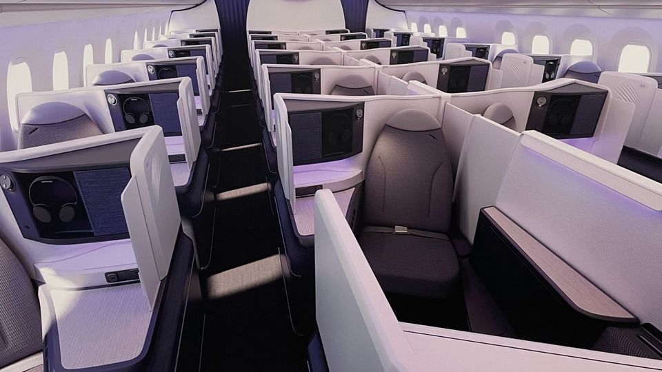 The shape of seats to come: Air New Zealand's next-gen 787 business class arrives in late 2024.