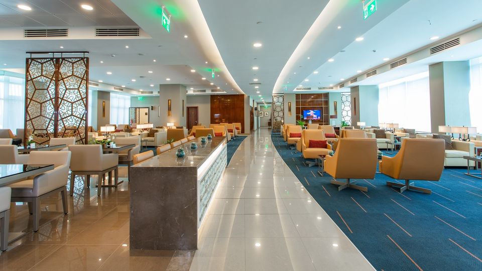 All Emirates lounges draw from the same relaxing design.