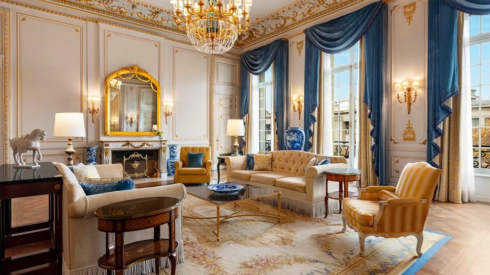 Unwind in regal opulence in the Prince Bonaparte Apartment.