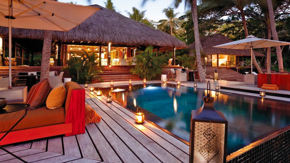 The Main Bure is the social heart of the resort.