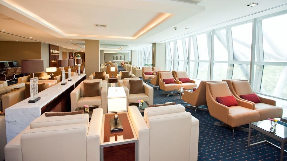 Emirates' Bangkok Lounge.
