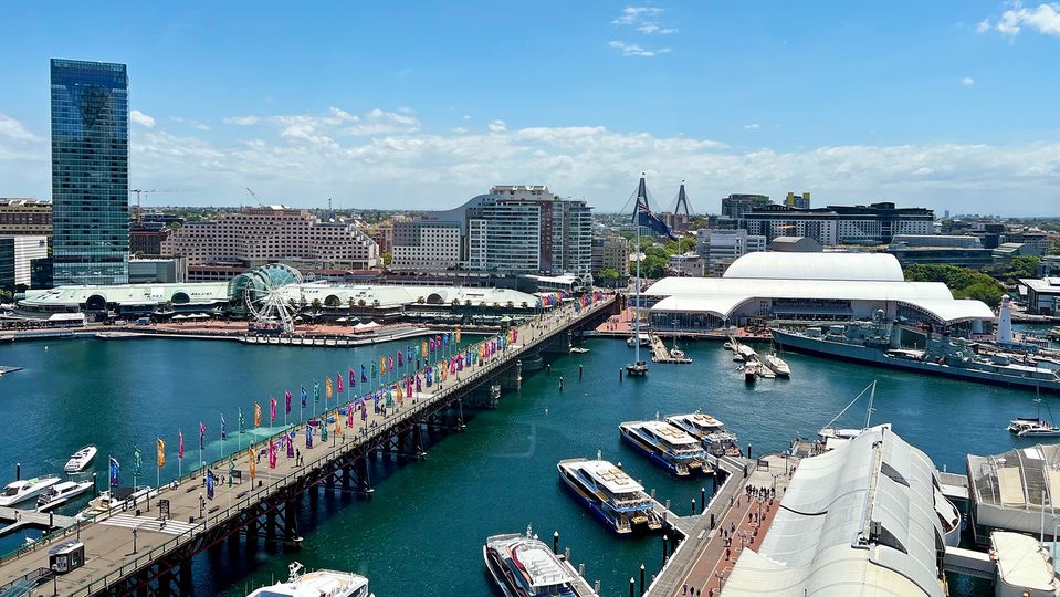 Darling Harbour is right on the hotel's doorstep.
