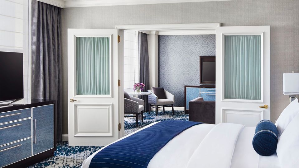 Tastefully appointed, the One Bedroom Suites feature a separate living area.