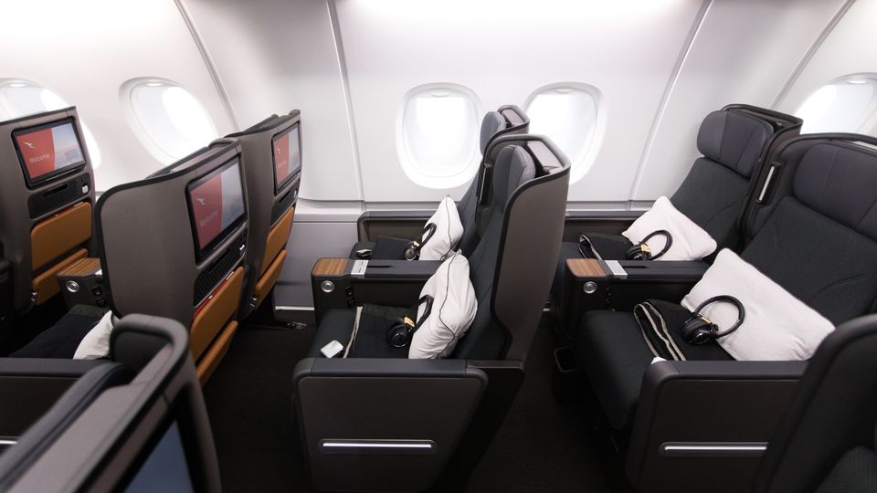 Qantas A380 premium economy.