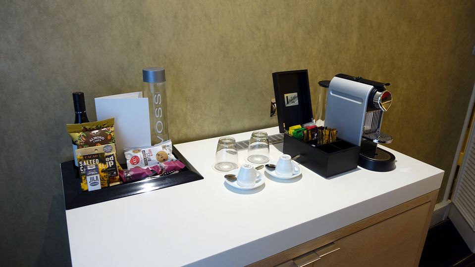 The minibar also includes a selection of beer, juice and soft drink.