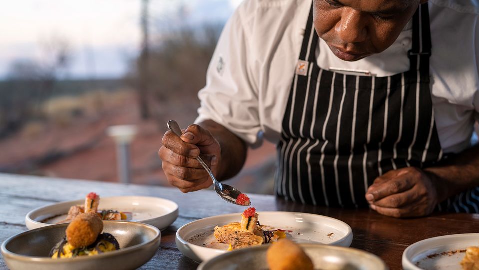 Diners experience a deeper connection to Anangu land through its food and stories.