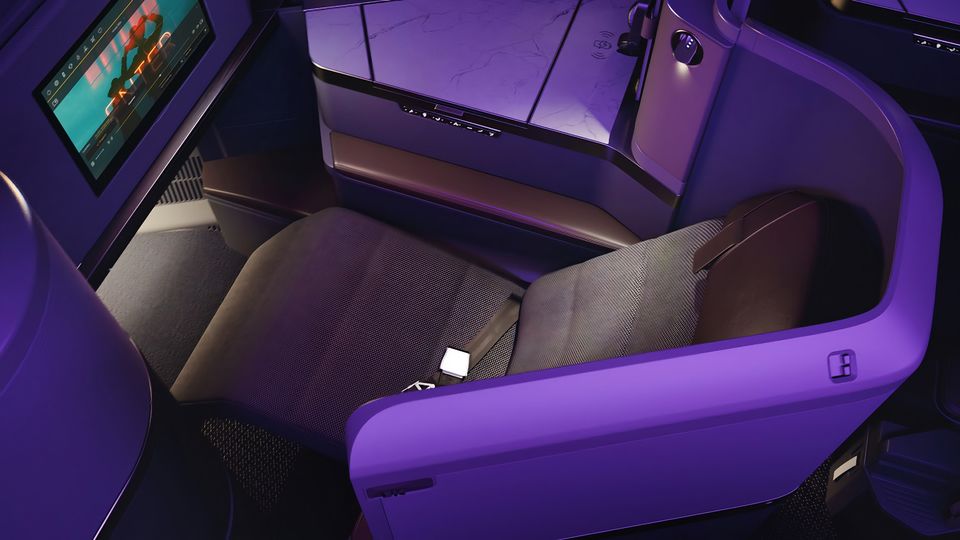 Etihad's new Boeing 787 business class.