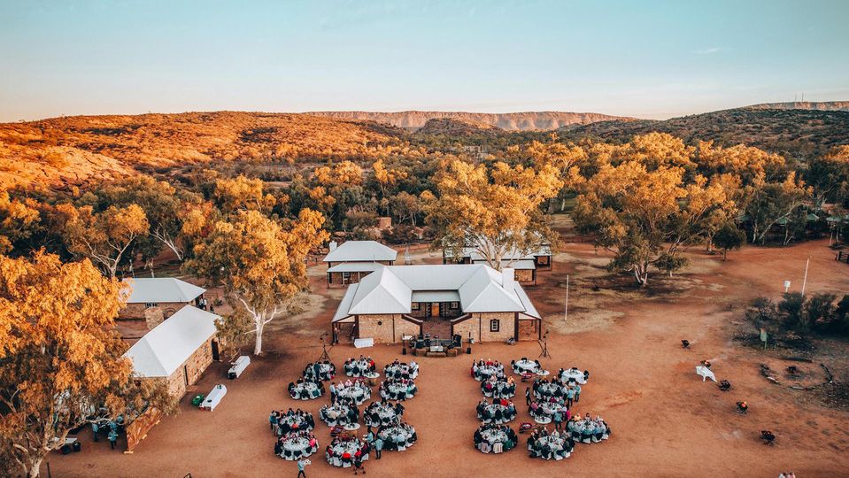 Off-train experiences, such as dinner at Alice Springs Telegraph Station, add to the Outback adventure.