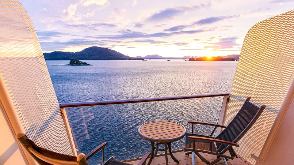 Selecting a Veranda Stateroom delivers a greater feeling of space.