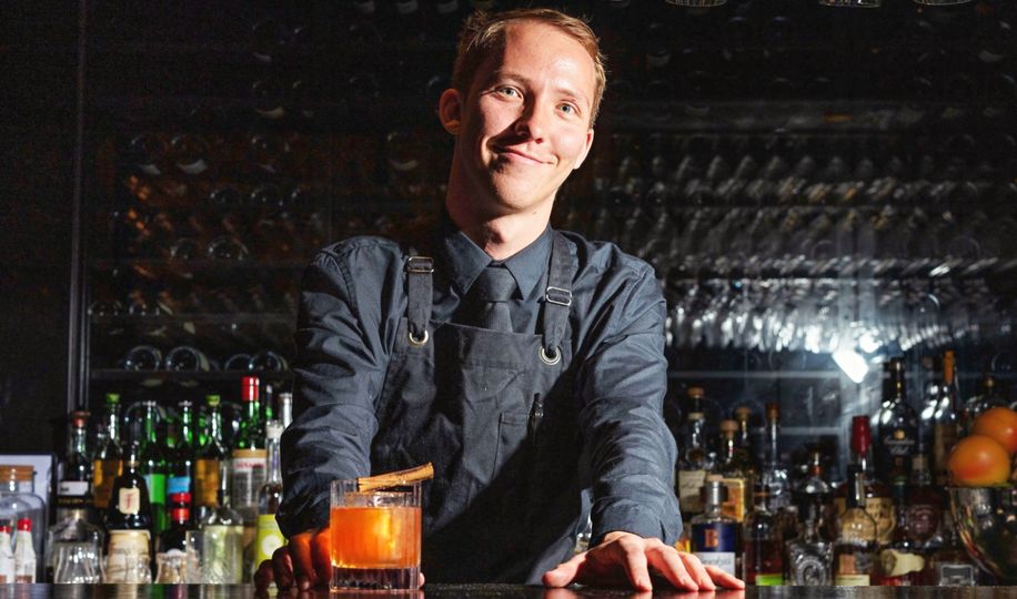 Charles Phillips has developed several wintery cocktails for the Qantas First Lounge's latest menu.