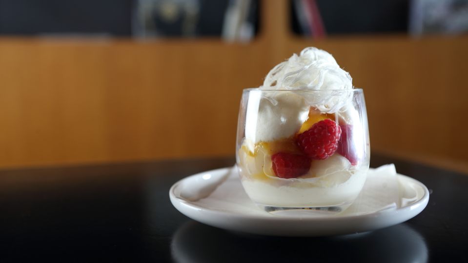 As always, the 'deconstructed pavlova in a glass' will take advantage of seasonal fruit.