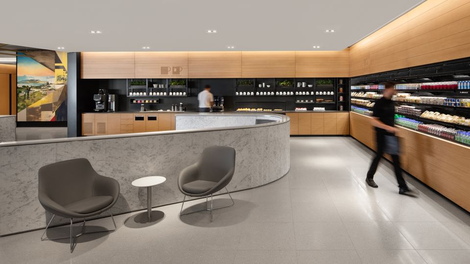 The Air Canada Cafe lounge concept, seen here at Toronto.