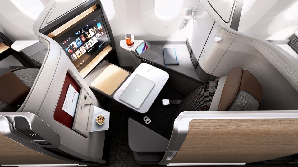 American Airlines' new Boeing 787 Flagship Suites business class.