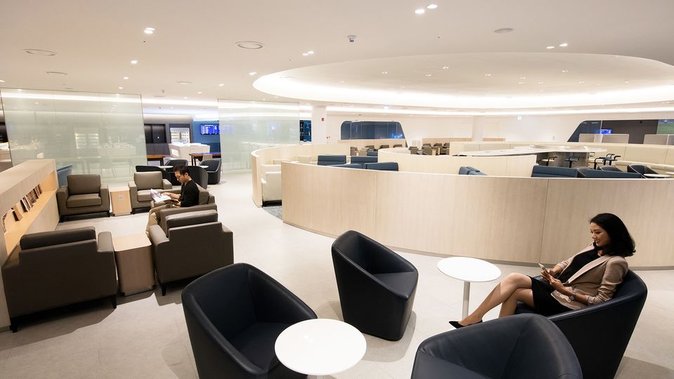 Business class guests enjoy access to Korean Air's Prestige lounges.